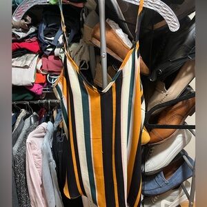 Striped Multicolor Women's Tank Top